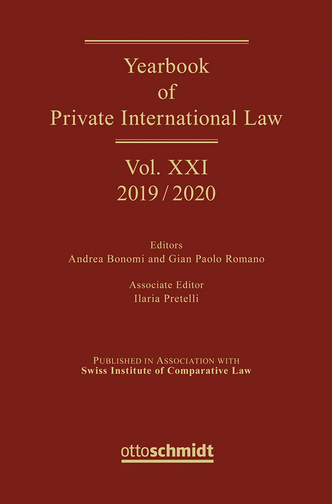 Yearbook of Private International Law Vol. XXI – 2019/2020 - 