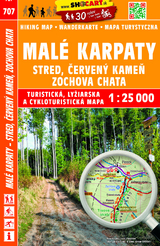 Malé Karpaty - střed, Červený Kameň, Zochova chata / Kleine Karpaten - Mittel (Wander - Radkarte 1:25.000)