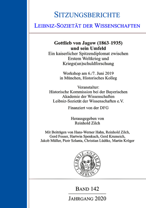 Gottlieb von Jagow (1863-1935) und sein Umfeld - 
