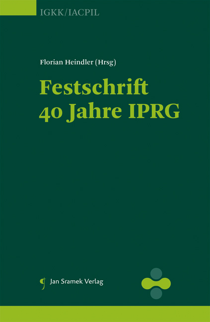 Festschrift 40 Jahre IPRG - 