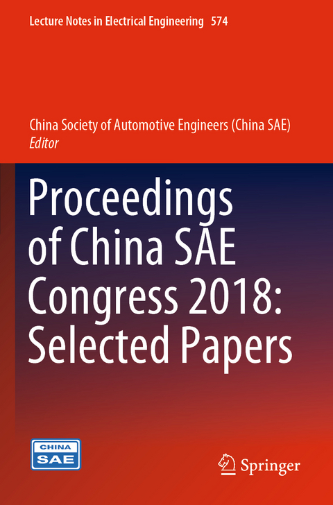 Proceedings of China SAE Congress 2018: Selected Papers - 