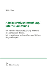 Administrativuntersuchung / Interne Ermittlung - Salim Rizvi