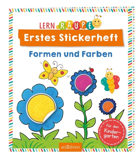 Lernraupe – Erstes Stickerheft – Formen und Farben