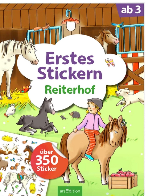 Erstes Stickern – Reiterhof