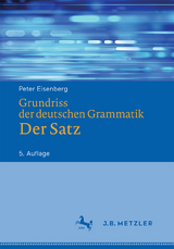 Grundriss der deutschen Grammatik - Eisenberg, Peter; Schöneich, Rolf