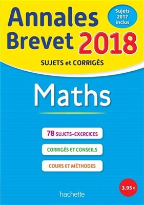 Annales brevet 2018 maths