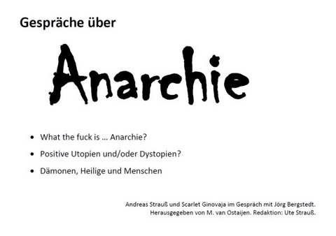 Gespräche über Anarchie - Jörg Bergstedt