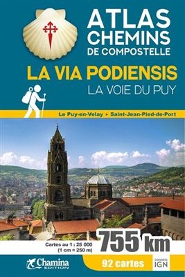 Via podiensis - la voie du Puy atlas chemin Compostelle