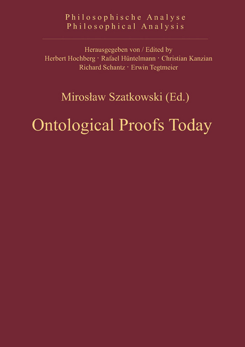 Ontological Proofs Today - 