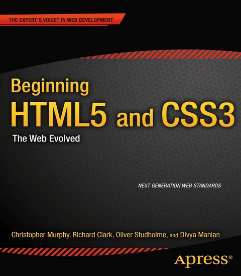 Beginning HTML5 and CSS3 - Christopher Murphy, Richard Clark, Oliver Studholme, Divya Manian