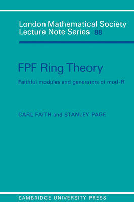 FPF Ring Theory -  Carl Faith,  Stanley Page