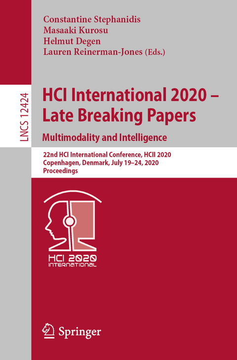 HCI International 2020 - Late Breaking Papers: Multimodality and Intelligence - 