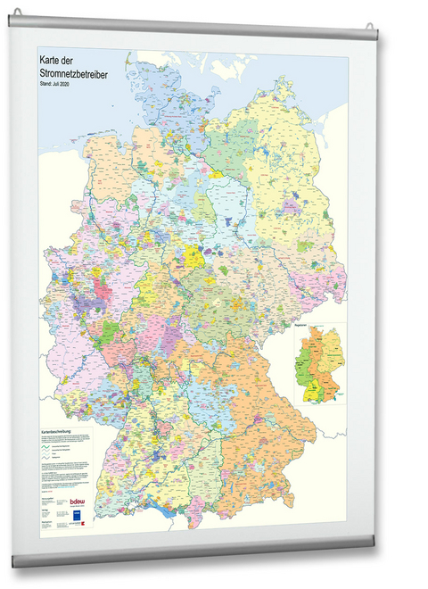 Karte der Stromnetzbetreiber 2020 | ISBN 978-3-8007-5382-6 | Bei