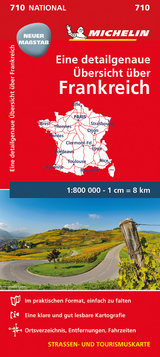 Michelin Frankreich StraÃen- und Tourismuskarte 1:800.000 - 