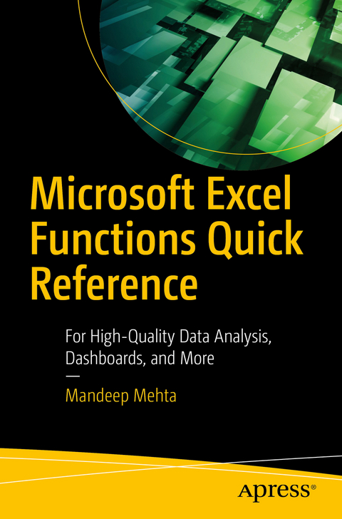 Microsoft Excel Functions Quick Reference - Mandeep Mehta