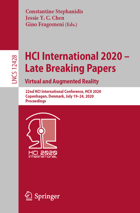 HCI International 2020 – Late Breaking Papers: Virtual and Augmented Reality - 