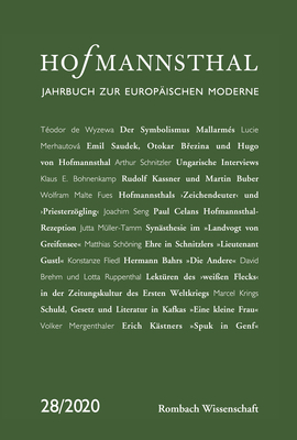 Hofmannsthal – Jahrbuch zur Europäischen Moderne - 