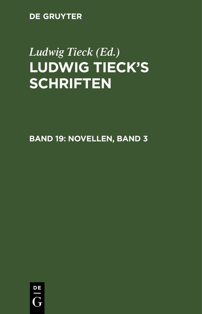 Ludwig Tieck’s Schriften / Novellen, Band 3 - 