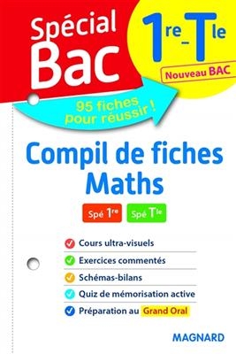 Compil de fiches maths 1re spé, terminale spé : nouveau bac : 95 fiches pour réussir ! - Vito Punta