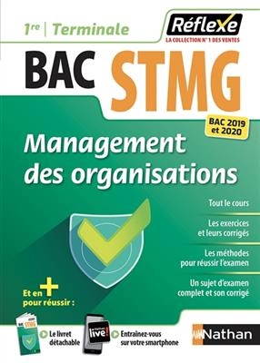 Management des organisations : bac STMG 1re, terminale : bac 2019 et 2020 - Caroline Gonnet, Emmanuelle Marsot