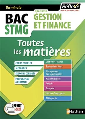 Bac STMG spécialité gestion et finance, terminale : toutes les matières