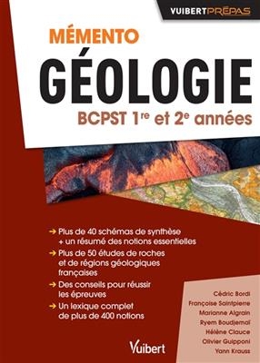 Mémento géologie BCPST 1re et 2e années -  xxx
