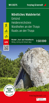 Nördliches Waldviertel, Wander-, Rad- und Freizeitkarte 1:50.000, freytag & berndt, WK 0075 - 