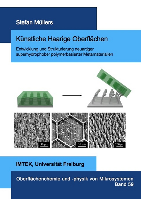 Künstliche Haarige Oberflächen - Entwicklung und Strukturierung neuartiger superhydrophober polymerbasierter Metamaterialien - Stefan Müllers