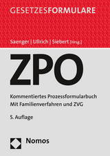 ZPO - Zivilprozessordnung - Saenger, Ingo; Ullrich, Christoph; Siebert, Oliver