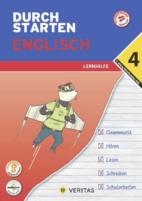 Durchstarten Englisch 4. Klasse Mittelschule/AHS Lernhilfe (mit Audio-CD) - Franz Zach, Nicole Eisinger-Müllner, Julie Eiwen