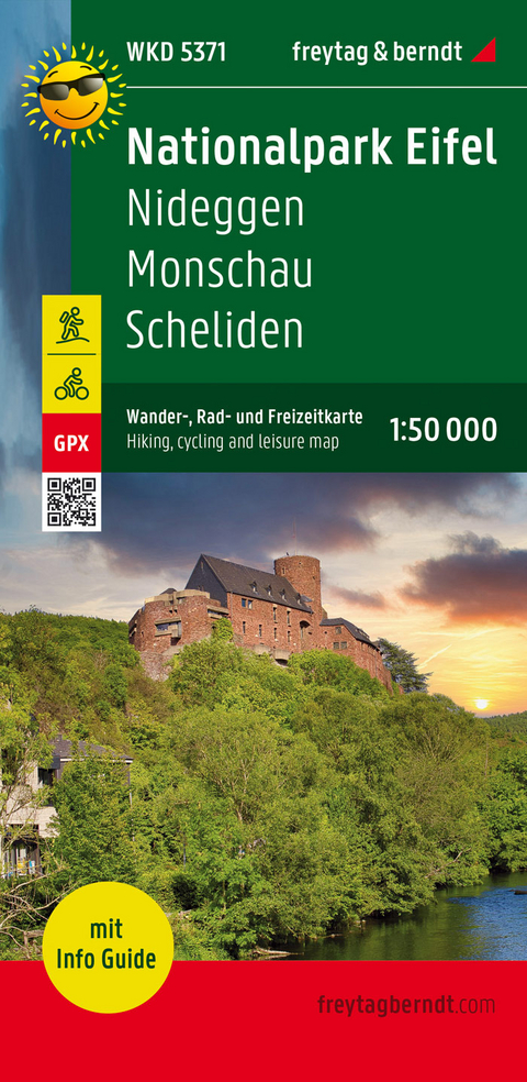 Nationalpark Eifel, Wanderkarte 1:50.000, mit Infoguide