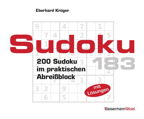 Sudoku Block 183 (5 Exemplare à 2,99 €) - Eberhard Krüger