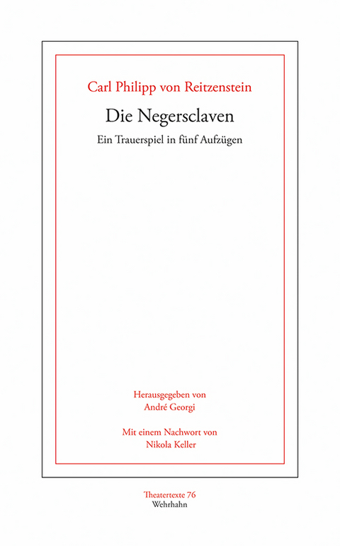 Die Negersclaven - Carl Philipp von Reitzenstein