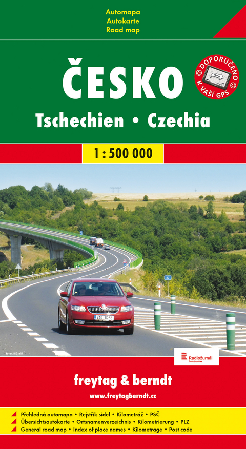 Tschechien (Autokarte 1:500.000, Softcover)