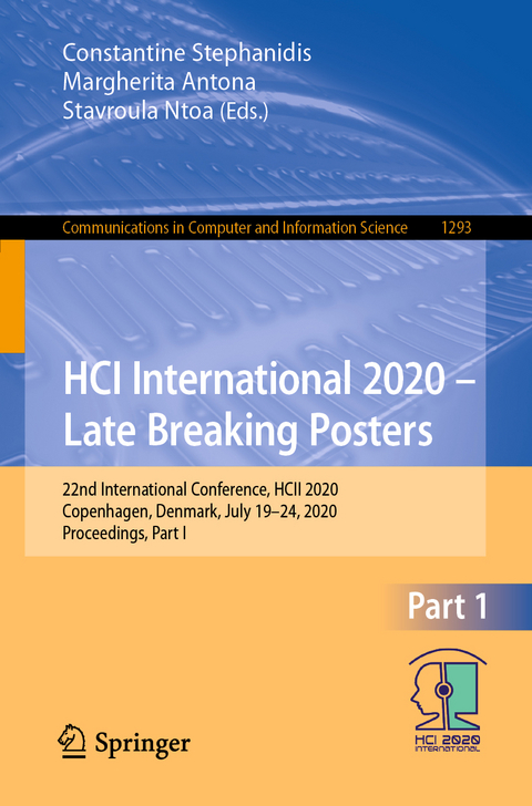 HCI International 2020 – Late Breaking Posters - 