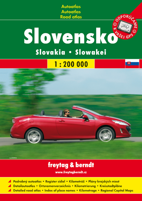 Slowakei (Autoatlas 1:200.000, A4)