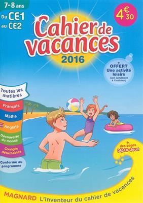 Cahier de vacances du CE1 au CE2, 7-8 ans - Christian Redouté