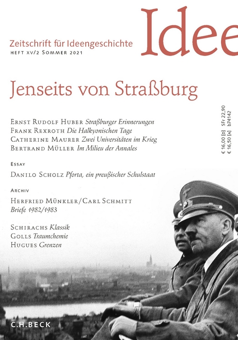Zeitschrift für Ideengeschichte Heft XV/2 Sommer 2021 - 