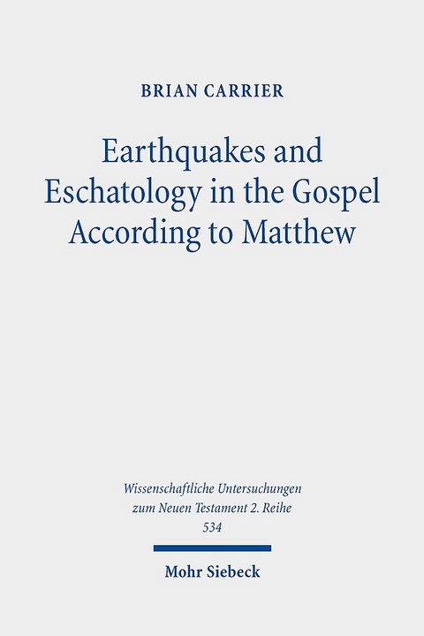 Earthquakes and Eschatology in the Gospel According to Matthew - Brian Carrier