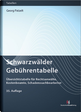 Schwarzwälder Gebührentabelle - Georg Patzelt