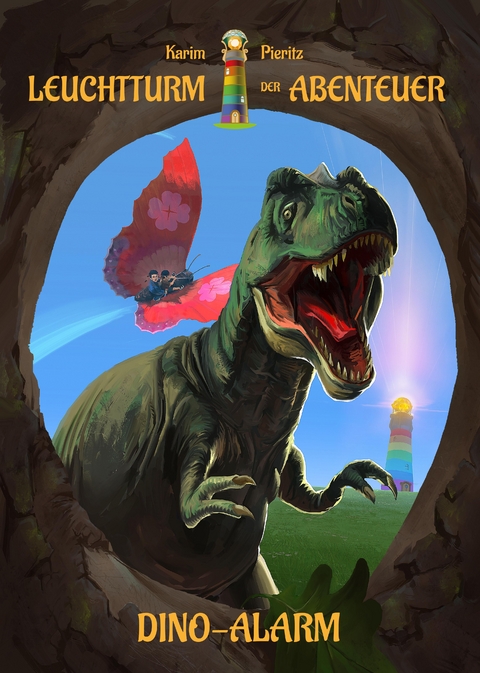 Leuchtturm der Abenteuer Dino - Alarm - Kinderbuch ab 6 - 8 Jahren für Leseanfänger 2. Klasse Mädchen Jungen - Karim Pieritz