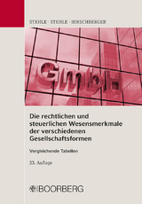 Die rechtlichen und steuerlichen Wesensmerkmale der verschiedenen Gesellschaftsformen - Stehle, Heinz; Stehle, Anselm; Hirschberger, Wolfgang