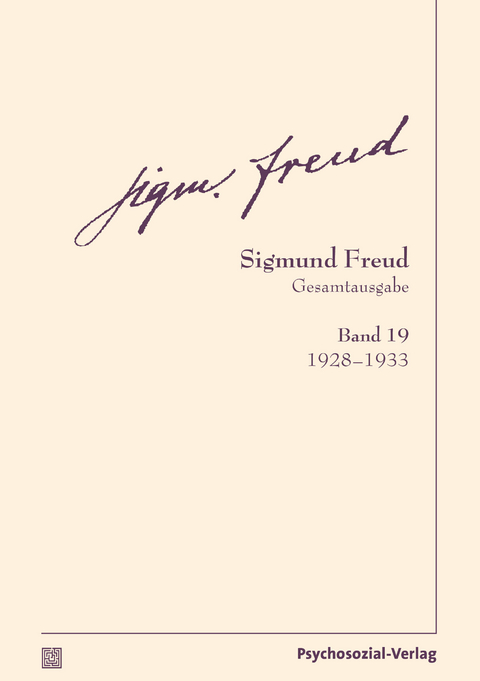Gesamtausgabe (SFG), Band 19 - Sigmund Freud