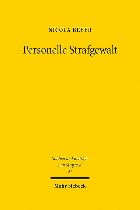 Personelle Strafgewalt - Nicola Beyer