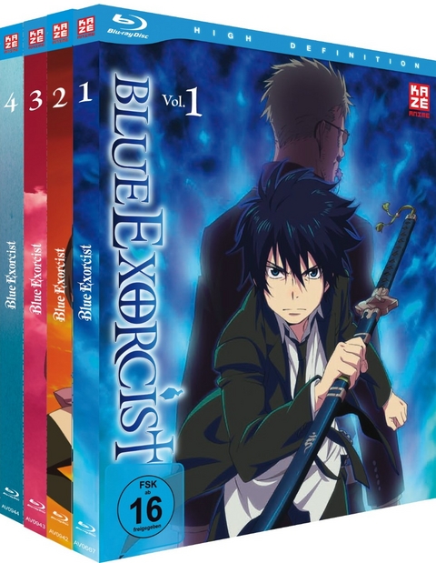 Blue Exorcist - Staffel 1 - Gesamtausgabe - Blu-ray-Box (4 Blu-rays) - Tensai Okamura