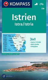 KOMPASS Wanderkarte 238 Istrien, Istra, Istria 1:75.000 - 