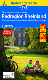 Radwanderkarte BVA Die schönsten Radtouren in der RadRegion Rheinland 1:100.000, reiß- und wetterfest, GPS-Tracks Download - 