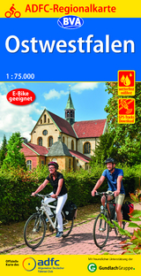 ADFC-Regionalkarte Ostwestfalen, 1:75.000, mit Tagestourenvorschlägen, reiß- und wetterfest, E-Bike-geeignet, GPS-Tracks Download - 