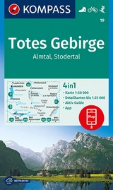 KOMPASS Wanderkarte 19 Totes Gebirge, Almtal, Stodertal 1:50.000 - 