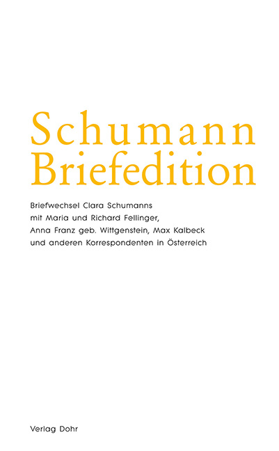 Schumann-Briefedition / Schumann-Briefedition II.4 - 